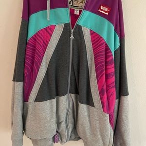 Vintage Lifted Research Group LRG Hoodie Sweatshirt Jacket Sz 3XL Mens 80s vibe